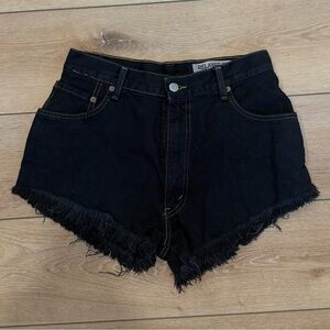 Black Levi Denim Shorts